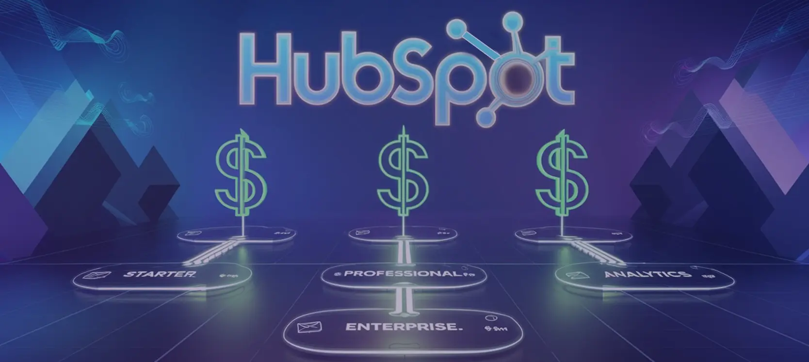 Types of HubSpot marketing hub prices, visual by Elandz