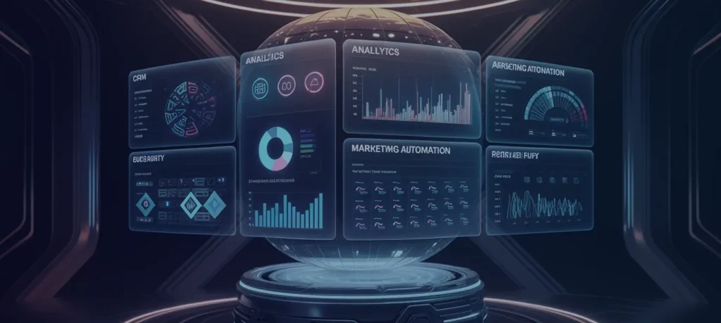 Modern Martech solutions, visual by Elandz