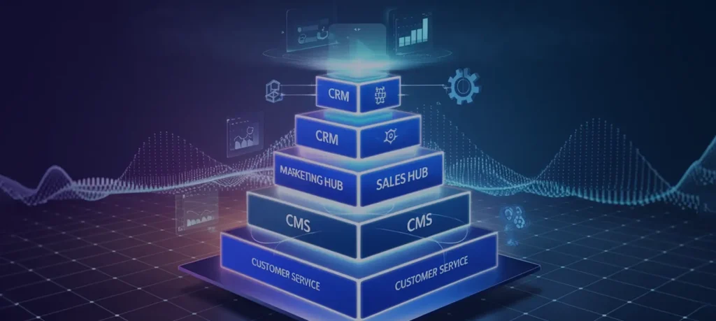 What is a HubSpot marketing hub tech stack, visual by Elandz