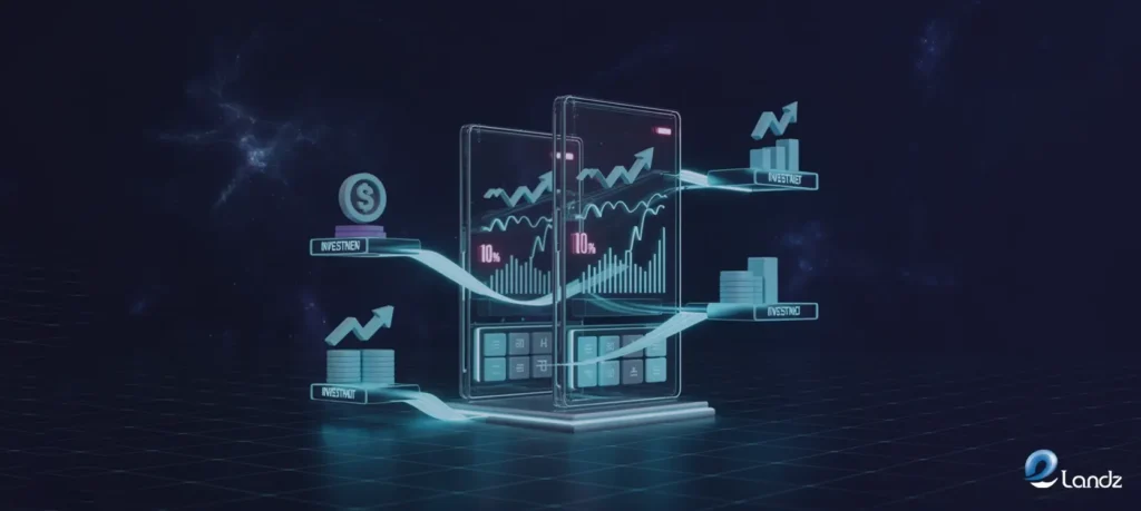 Calculating the Return on Investment, visual by Elandz